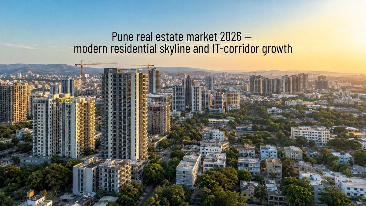 Pune real estate market 2026 — modern residential skyline and IT-corridor growth