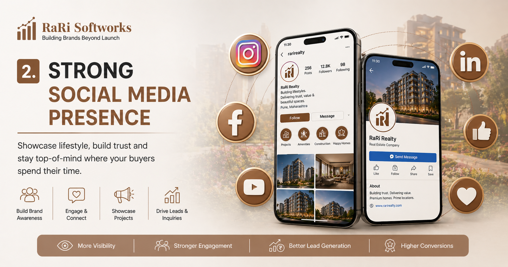 2. Strong Social Media Presence
