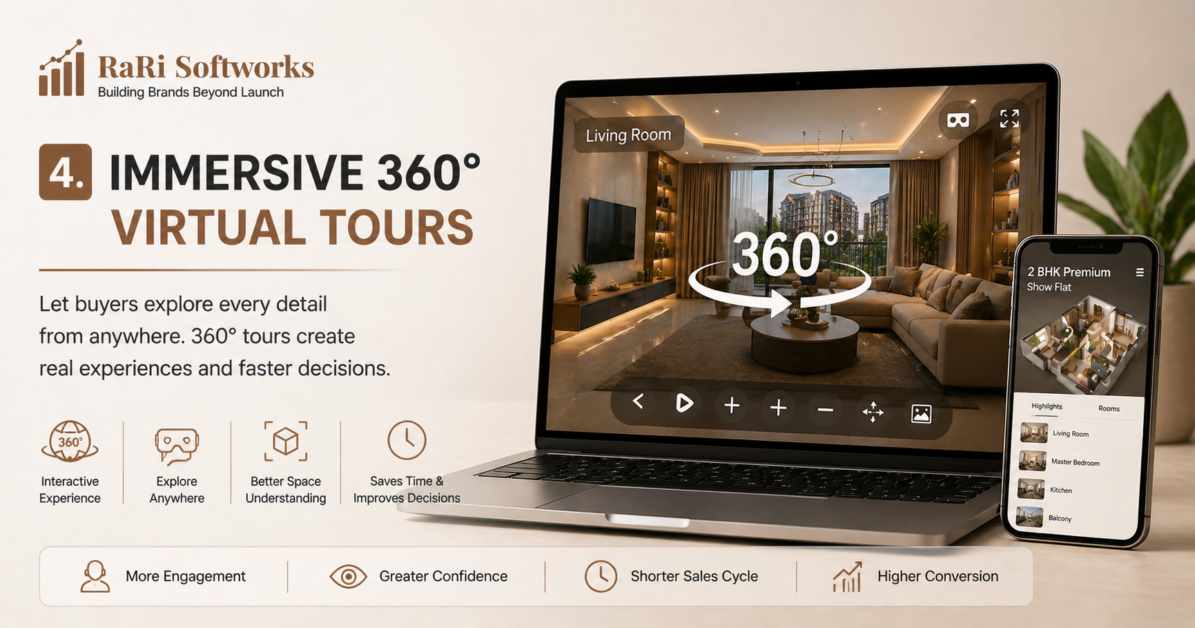 4. Immersive 360° Virtual Tours