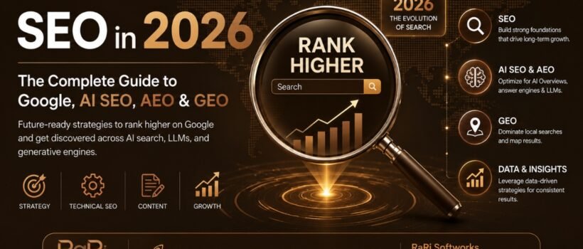 SEO in 2026 The Complete Guide to Google Search AI SEO AEO GEO by RaRi Softworks