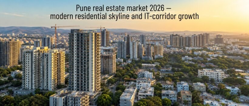 Pune real estate market 2026 — modern residential skyline and IT-corridor growth